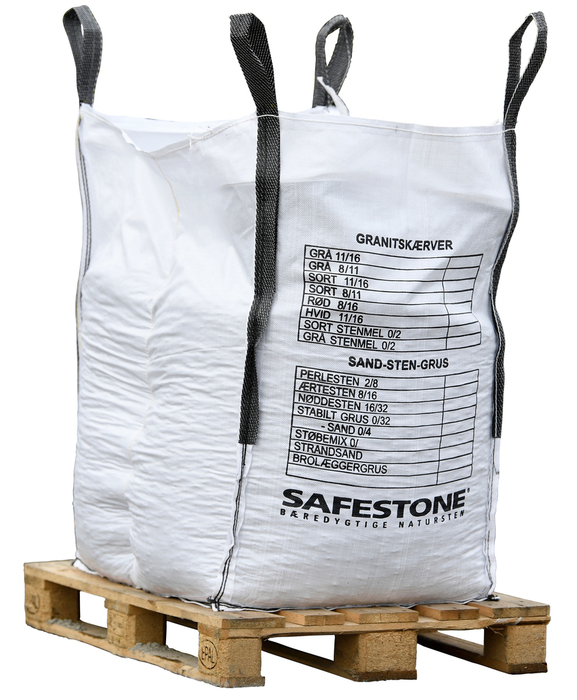 Granitskærver sort hyperit 8-11 mm - Safestone